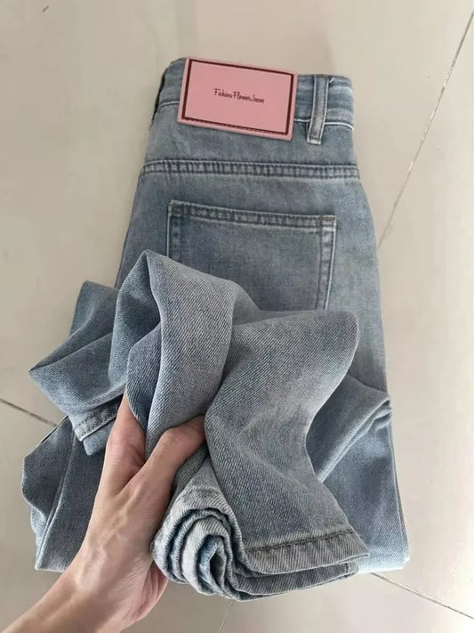Pantalones vaqueros holgados de cintura alta