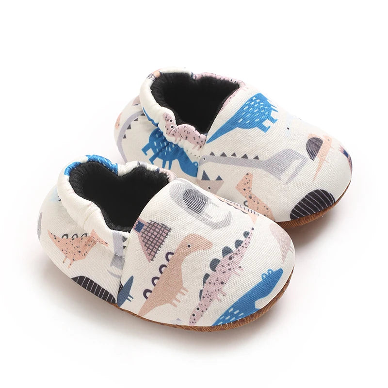 Cartoon Animal Pattern Newborn Baby Shoes