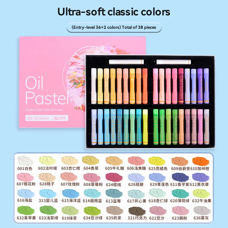 Artist Soft Oil Pastel 24/36/48 Colors Professional Painting Set