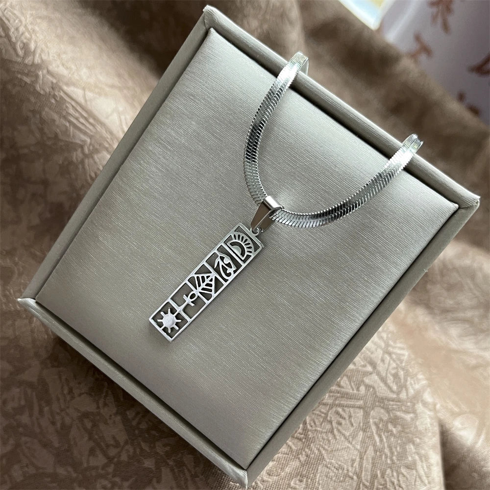 Exaggerated Punk Big Round O Shaped Necklace