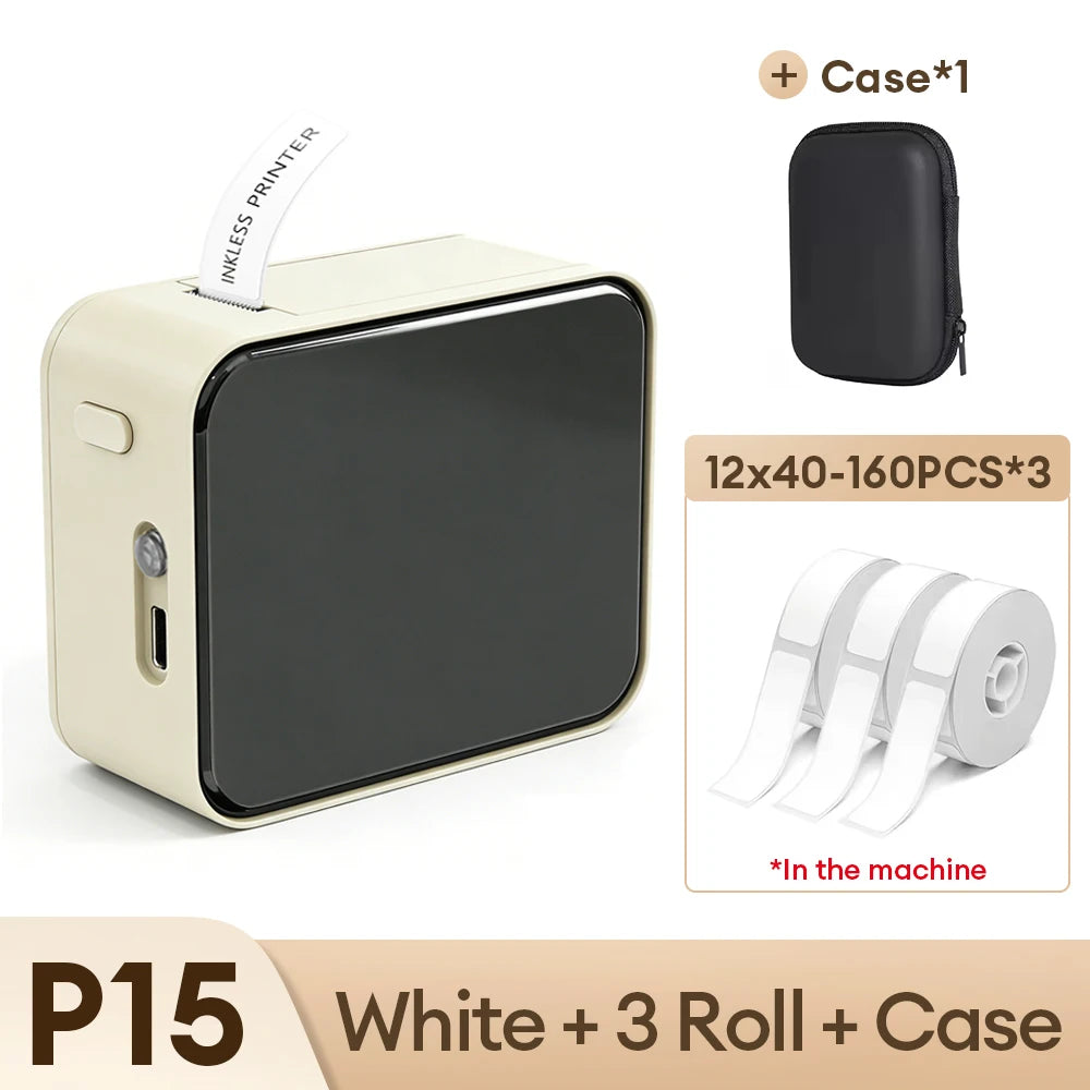 Marklife P15 Thermal Label Printer Mini Handheld Bluetooth Wireless Labeling Machine