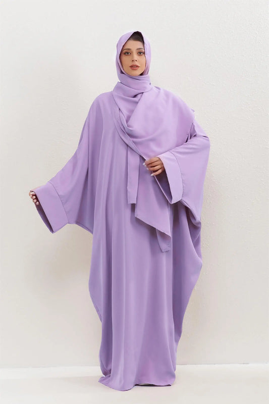 Two Pieces Muslim Abaya Jilbab Islamic