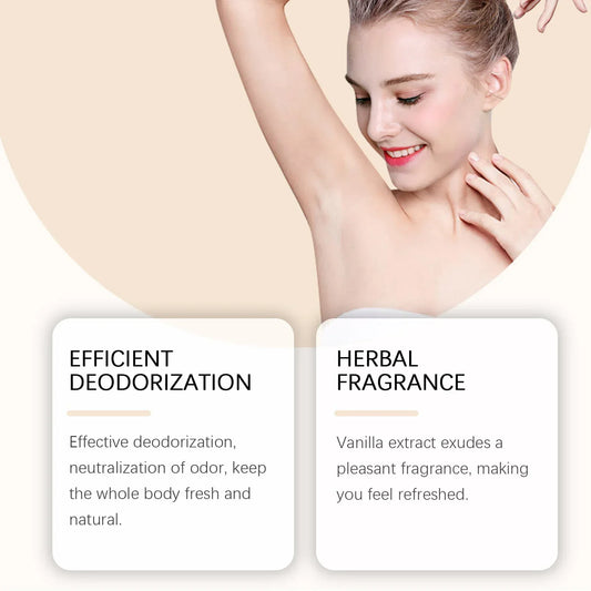 Body Odor Remove Cream Vanilla Scent Deodorant