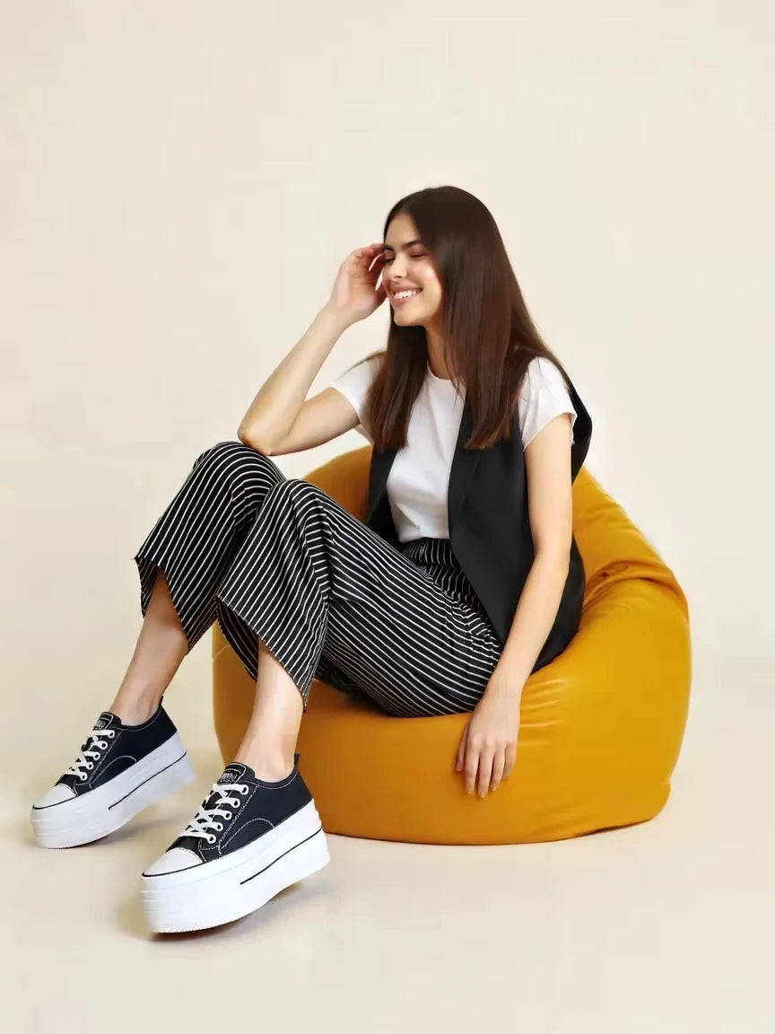 8cm 3 inch Leather Chunky Loafer Sneaker