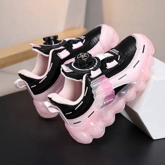 Anti-skid Leather Kids Running Sneaker