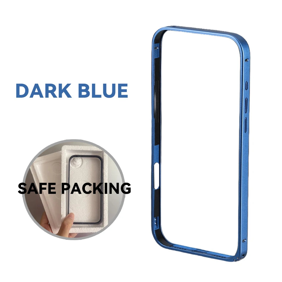Light Aluminum Metal Frame Thin Case Bumper For iPhone 17 Max Alloy Titanium Protect Back