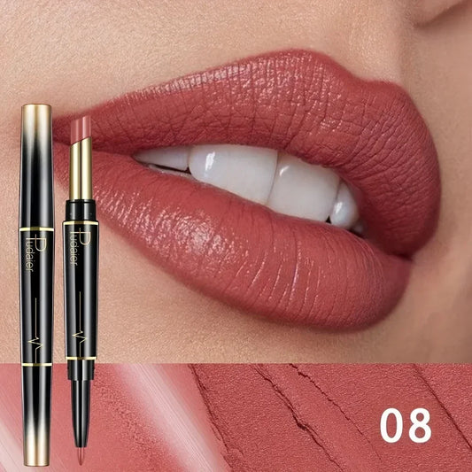 Double-Ended Lip Liner Lipstick Pencil Moisturizing