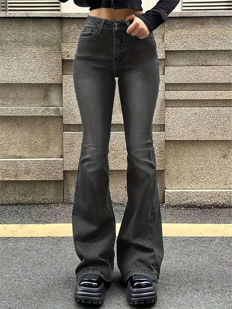 Flare Stretch Moustache Skinny Jeans