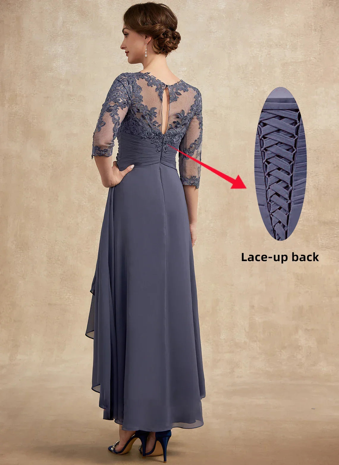 Chiffon Backless Dresses