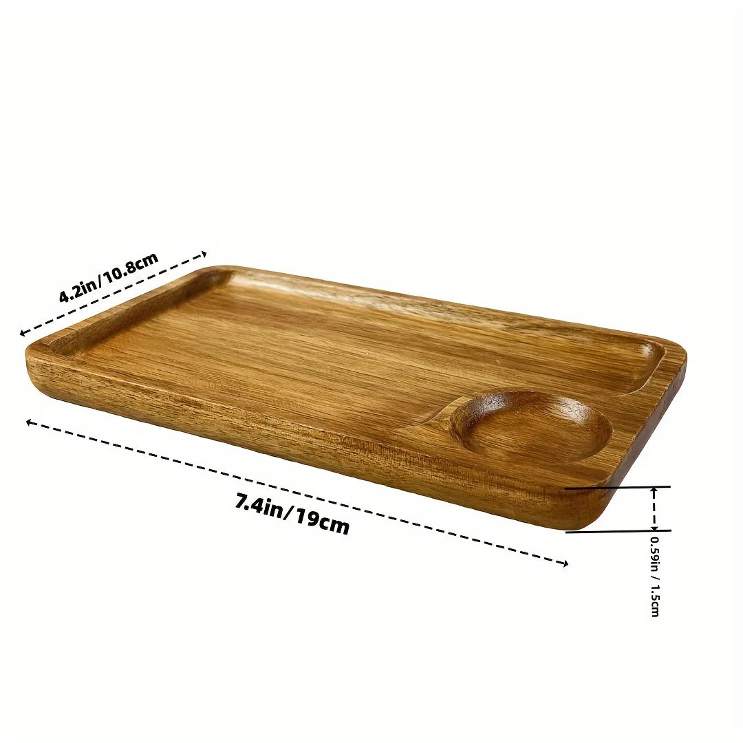 Japanese solid wood fruit plate