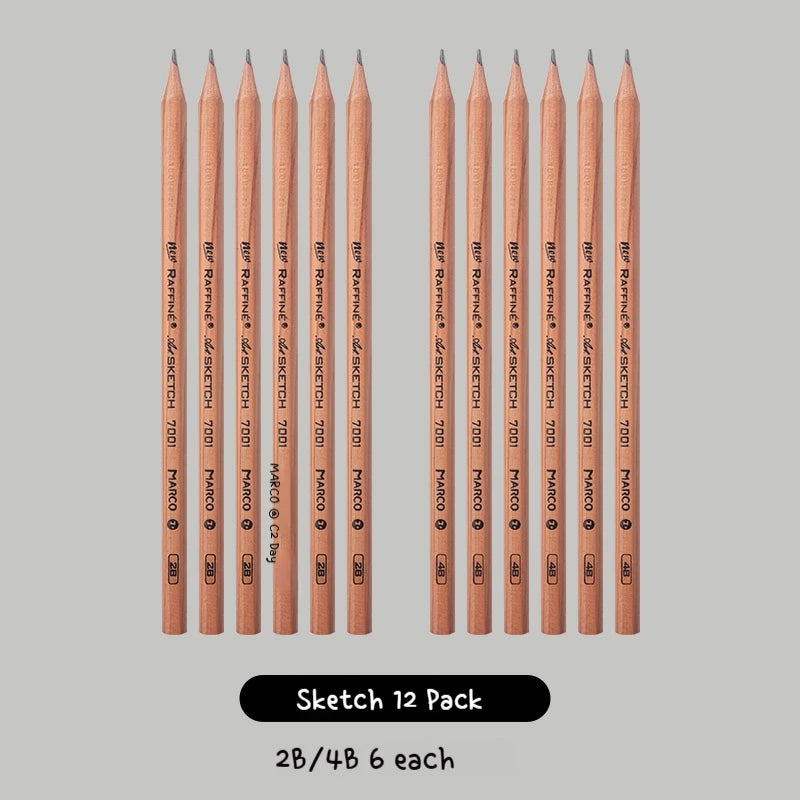 5/6/7/12 PCS Charcoal Graphite Sketch Pencils Set