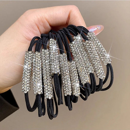 Rhinestone Hair Tie High Elasticity Hair Rope