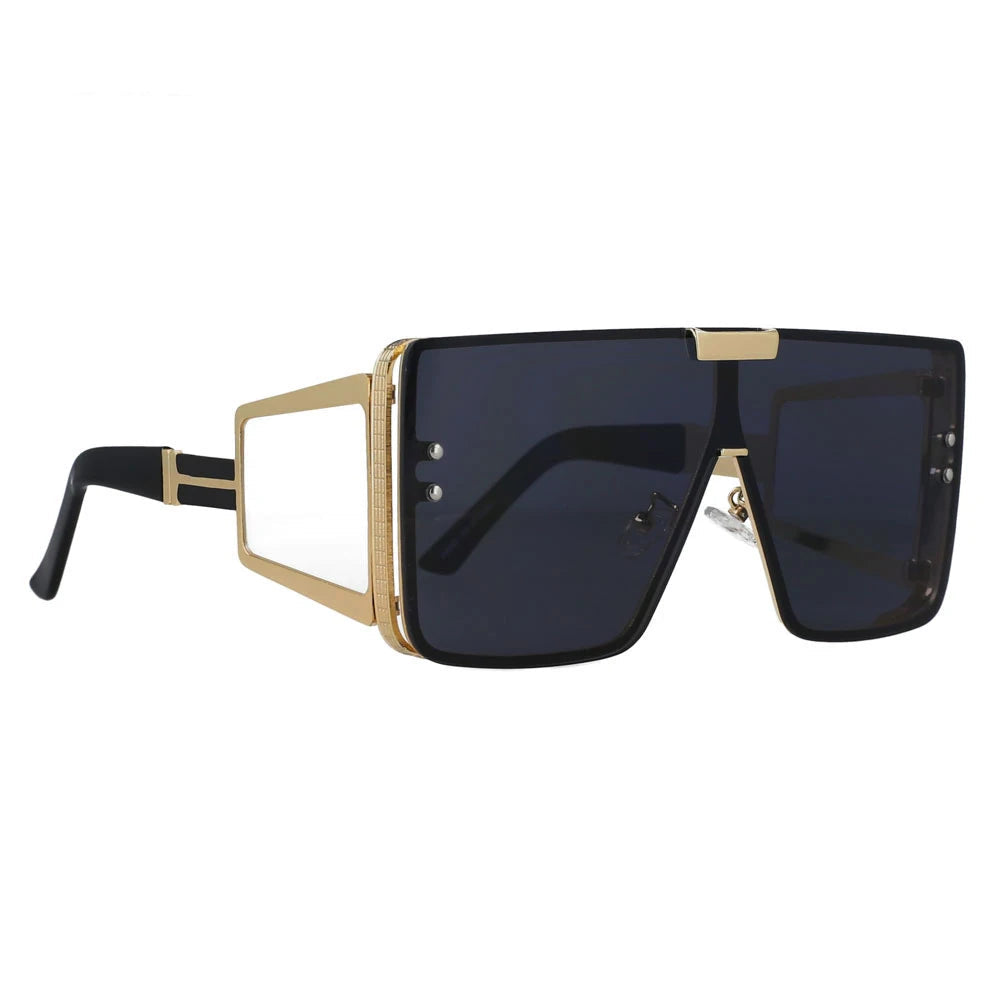 Oversized Luxury Retro One Lens Sunglasses