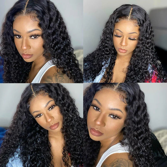 13x4 Lace Frontal Closure Straight Water Wave Kinky Curly