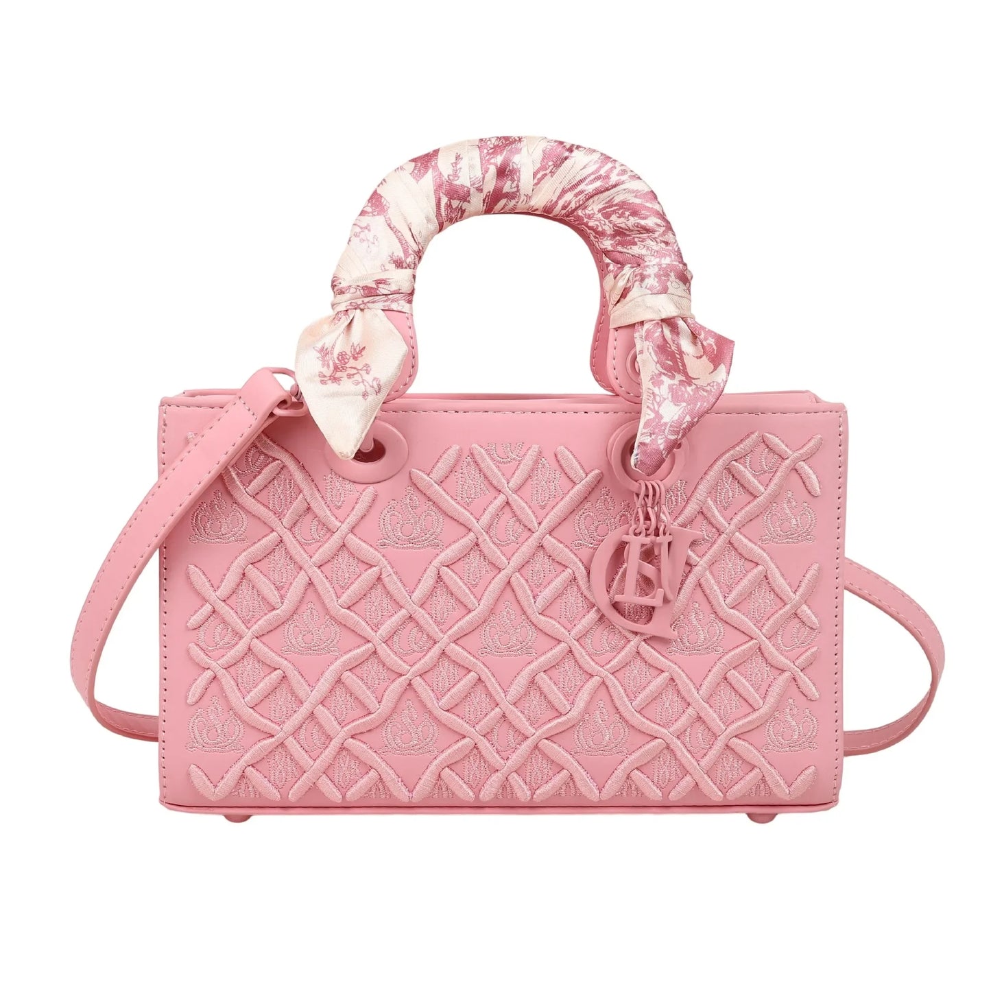 Silk scarf small square bag