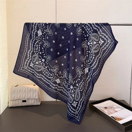 Pañuelo cuadrado de lujo de anacardo