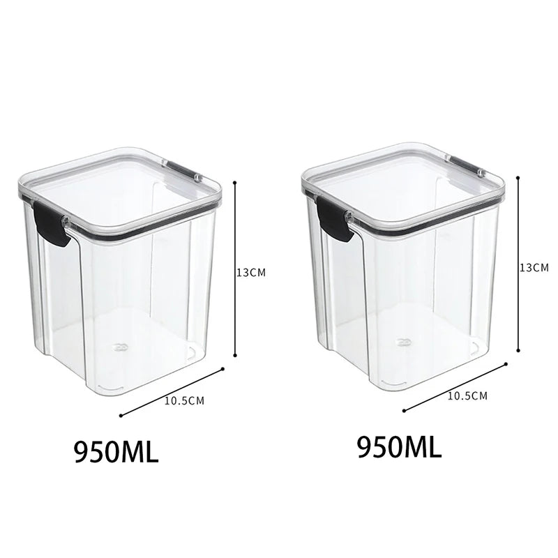 5Pcs Sets Sealed Jar Food Storage Box