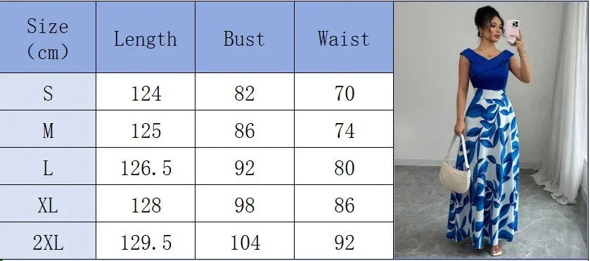 Floral Maxi Asymmetric Sleeveless Dress