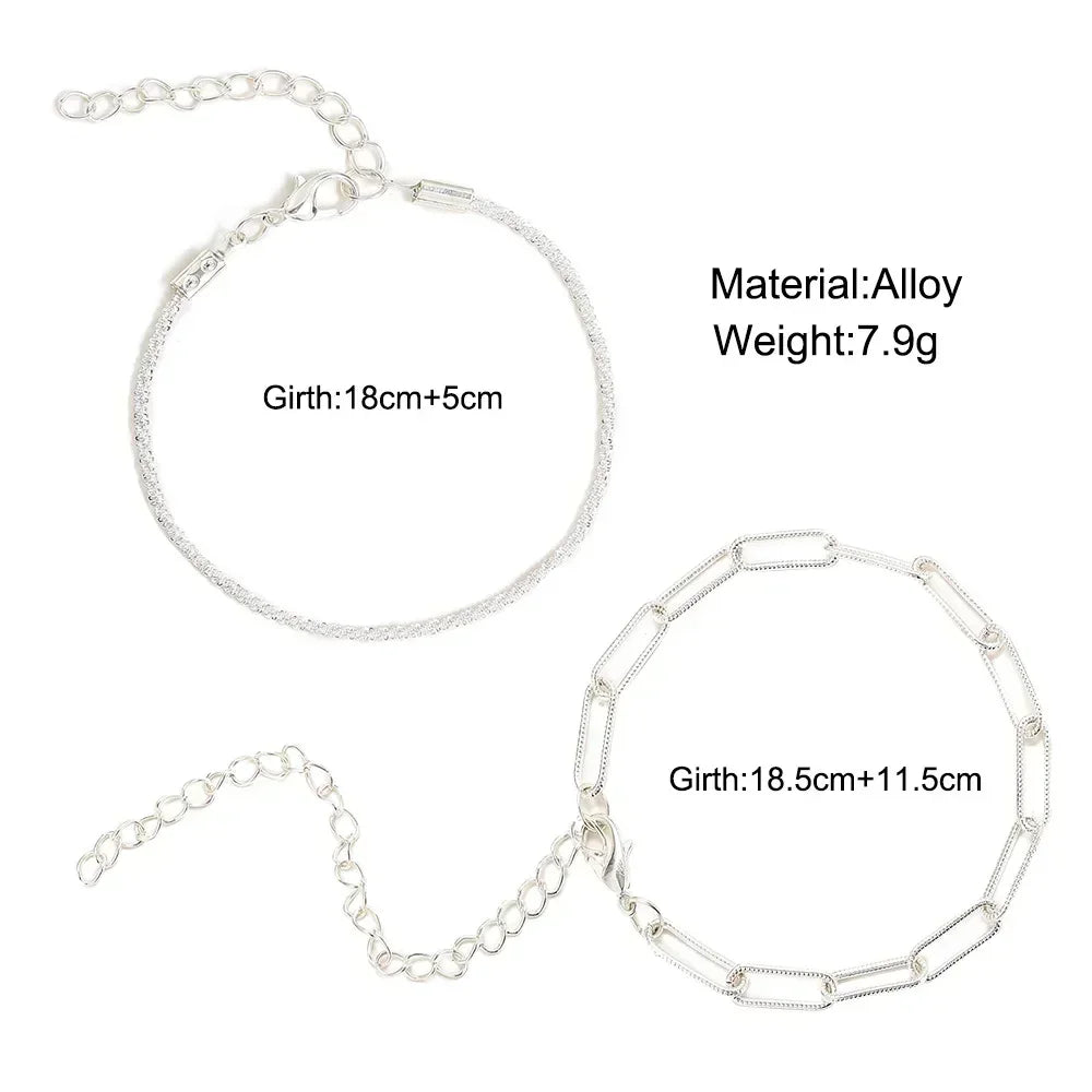 DANA Sparkling 925 Sterling Silver Bracelets