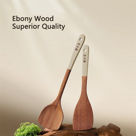 Ebony Wood Spatula Non Stick Pan