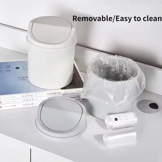 1pc-Mini Desktop Bin Small Trash Can Tube