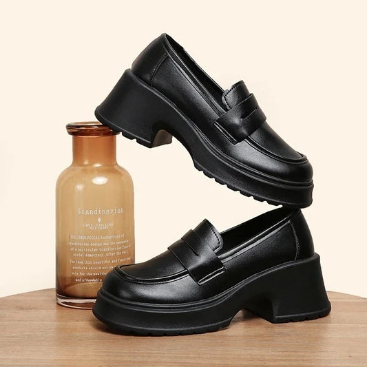 Loafers British Style Slip On Mary Jane Shoes