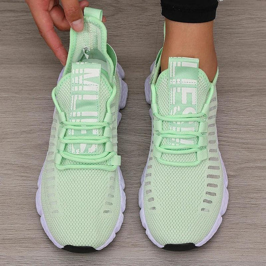 Mesh Lightweight Jogging Walking Flat Sneakers