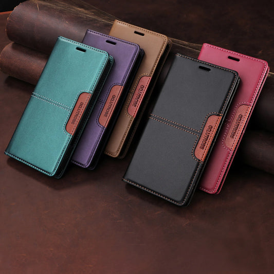 Magnetic Leather Case Flip Wallet Card Cover