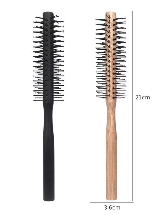 1 wooden handle curling brush