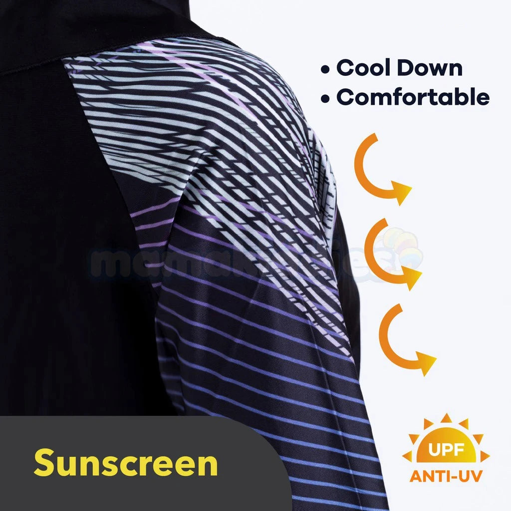 3PCS/Set Plus Size Burkini Muslim Hijab Swimsuit