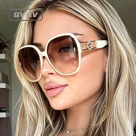 Luxury Diamond Oversized Square Eyeglasses