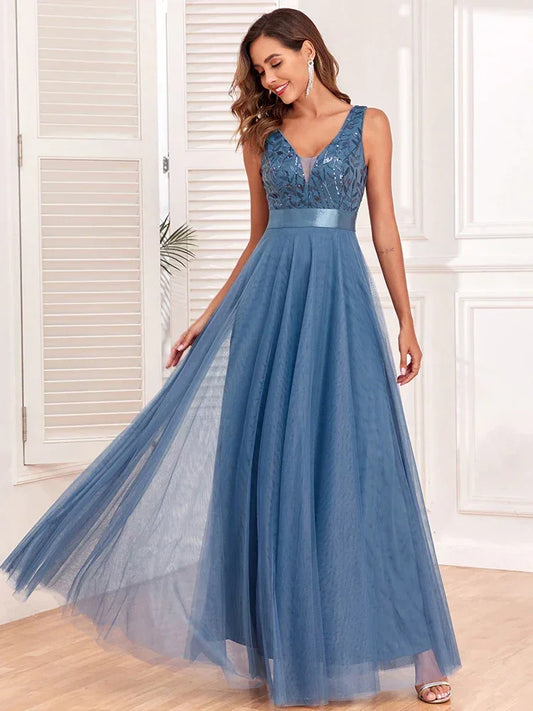 Sexy Prom Bridesmaid Maxi Dress