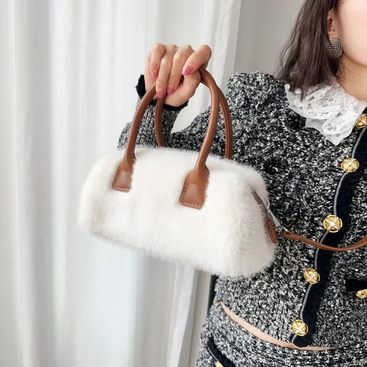 Faux Fur Crossbody Furry Fluffy Handbags