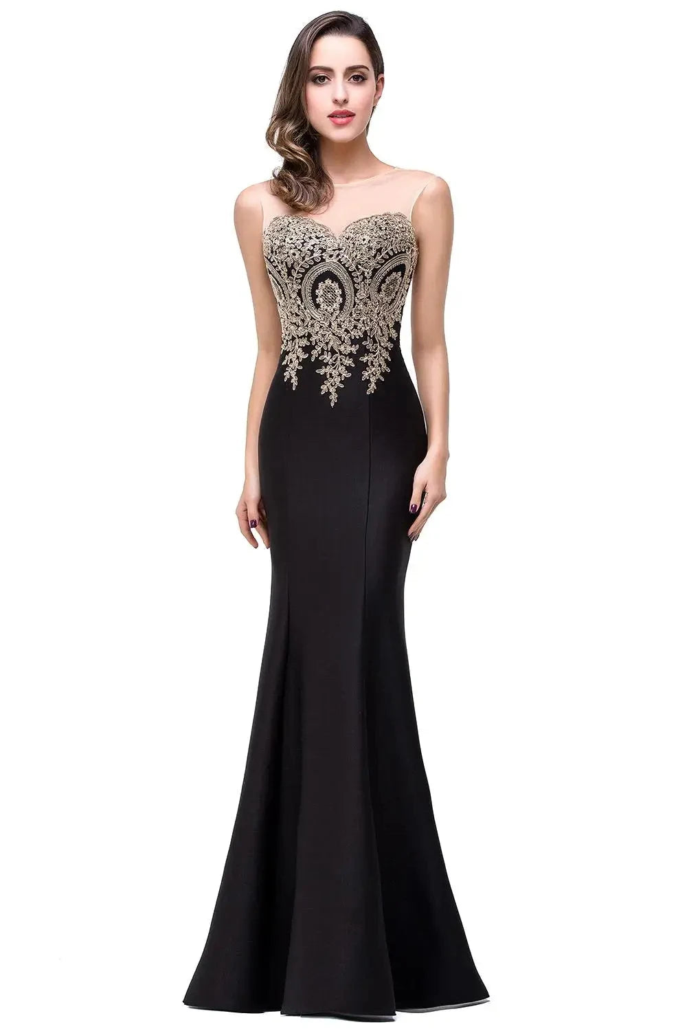 Elegant Mermaid Sweetheart Illusion Dress