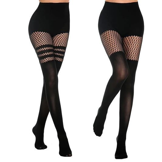 Black Hollow-Out Fishnet Sexy Fishing Net Socks