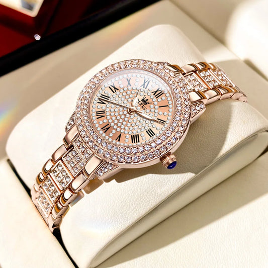 DANA Roman Dial Dazzling Diamond Watch