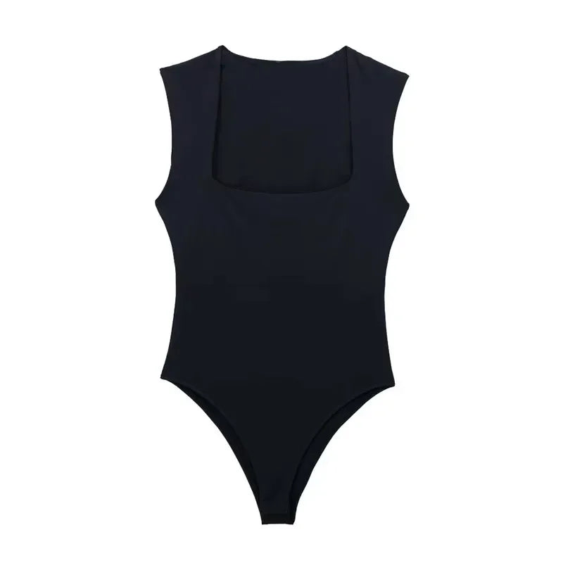 Black Body Sleeveless Bodysuit Sexy Lingerie