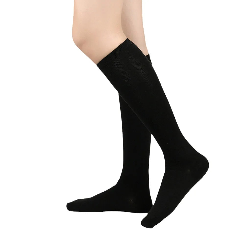 Black White Striped Long Sexy Over Knee Socks