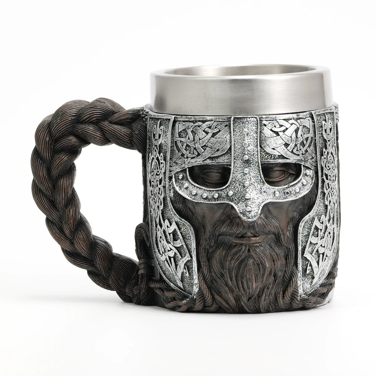 Viking Stainless Steel Nordic Barrel Dragon Boat Beer Mug