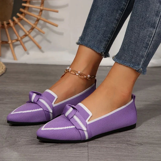 Loafers Ballet Flats Pointed Toe Barefoot Butterfly Shoes