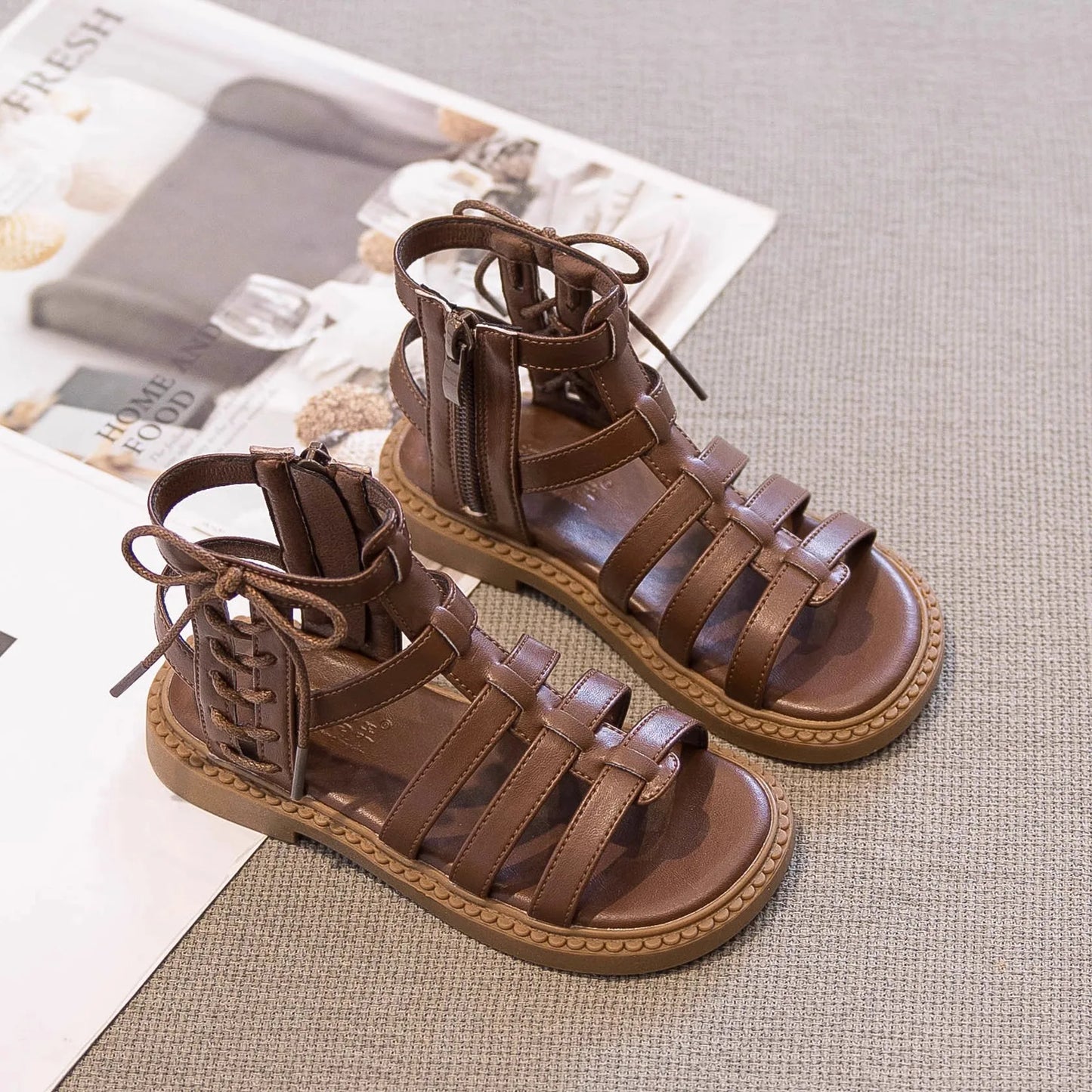 High-top Flat Cut-Outs Beach Sandals