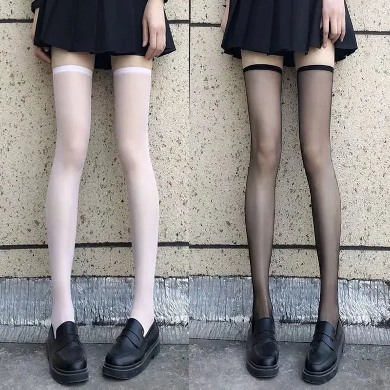 Thin Lace Transparent High Long Socks