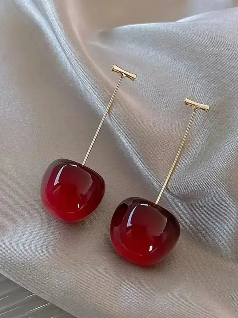DANA Sweet Red Cherry Earrings