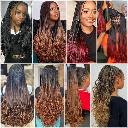French Curls Braiding Hair 24Inch Hair Extensions