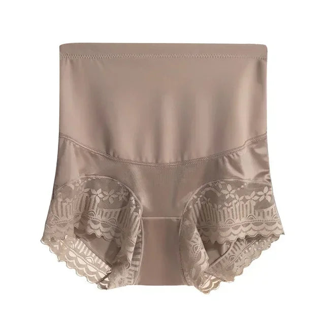 Sexy Lace Ice Silk High Waist Underwear Lingerie