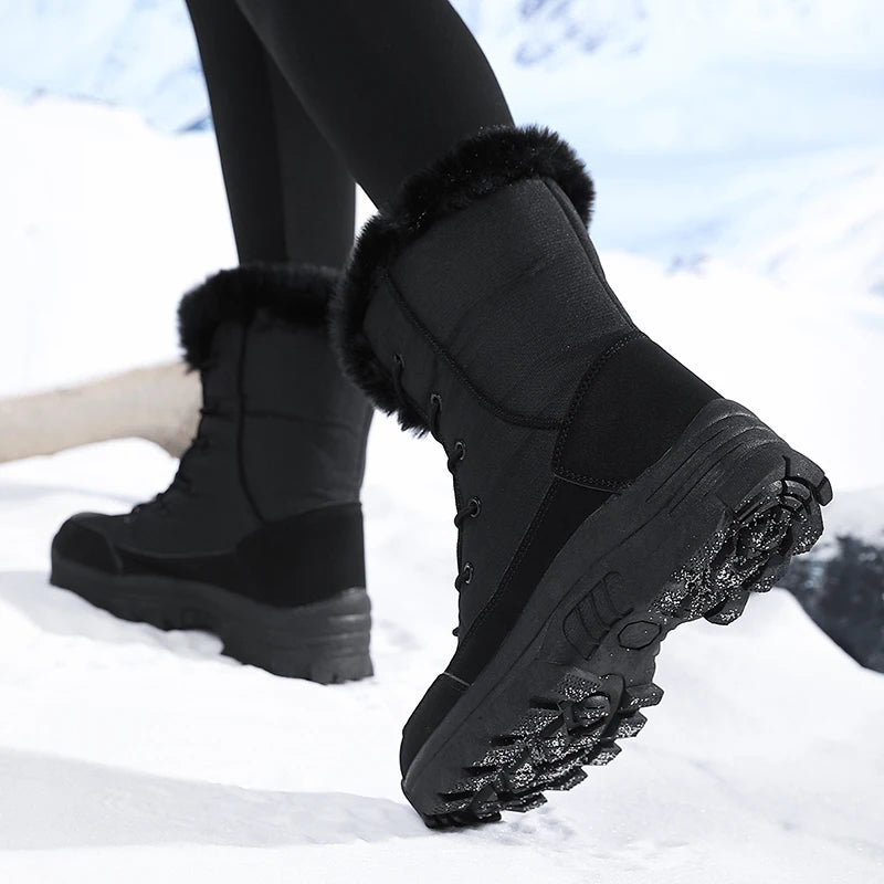 Winter Snow Waterproof Non-Slip Warm Northeast-Style Large Cotton Boots