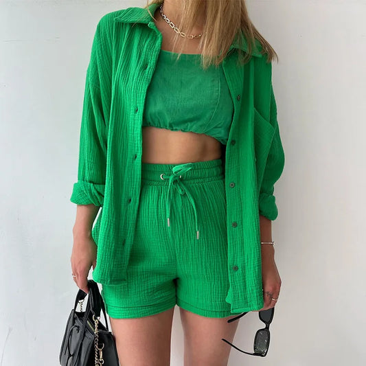 Casual Loose Short Pants Sets