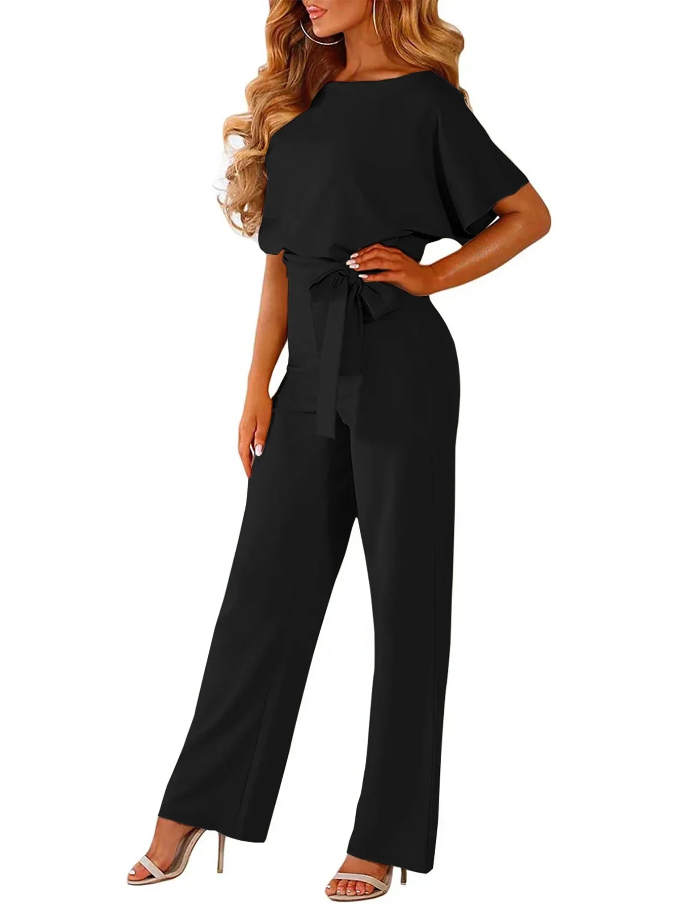 Casual Wide-Leg Pants Outfit Jumpsuit