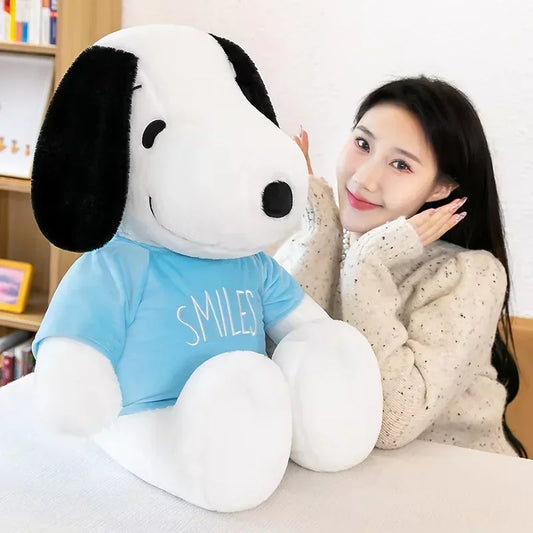 35cm Kawaii Snoopy Plush Toy White Dog Soft Pillow Stuffed Doll