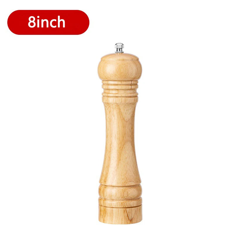 5/8/10 Inch Solid Wood Salt and Pepper Mills